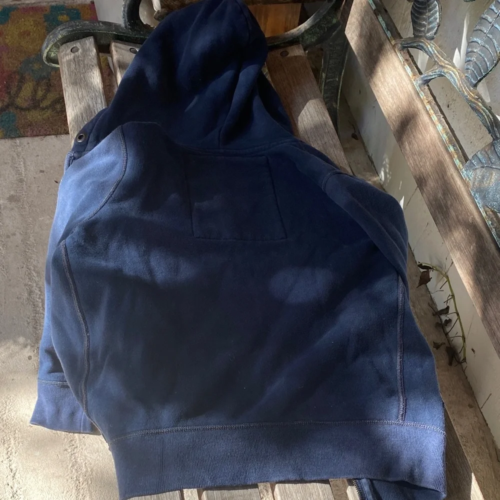 Abercrombie Kids Navy Blue Hoodie Jacket - Picture 5 of 8